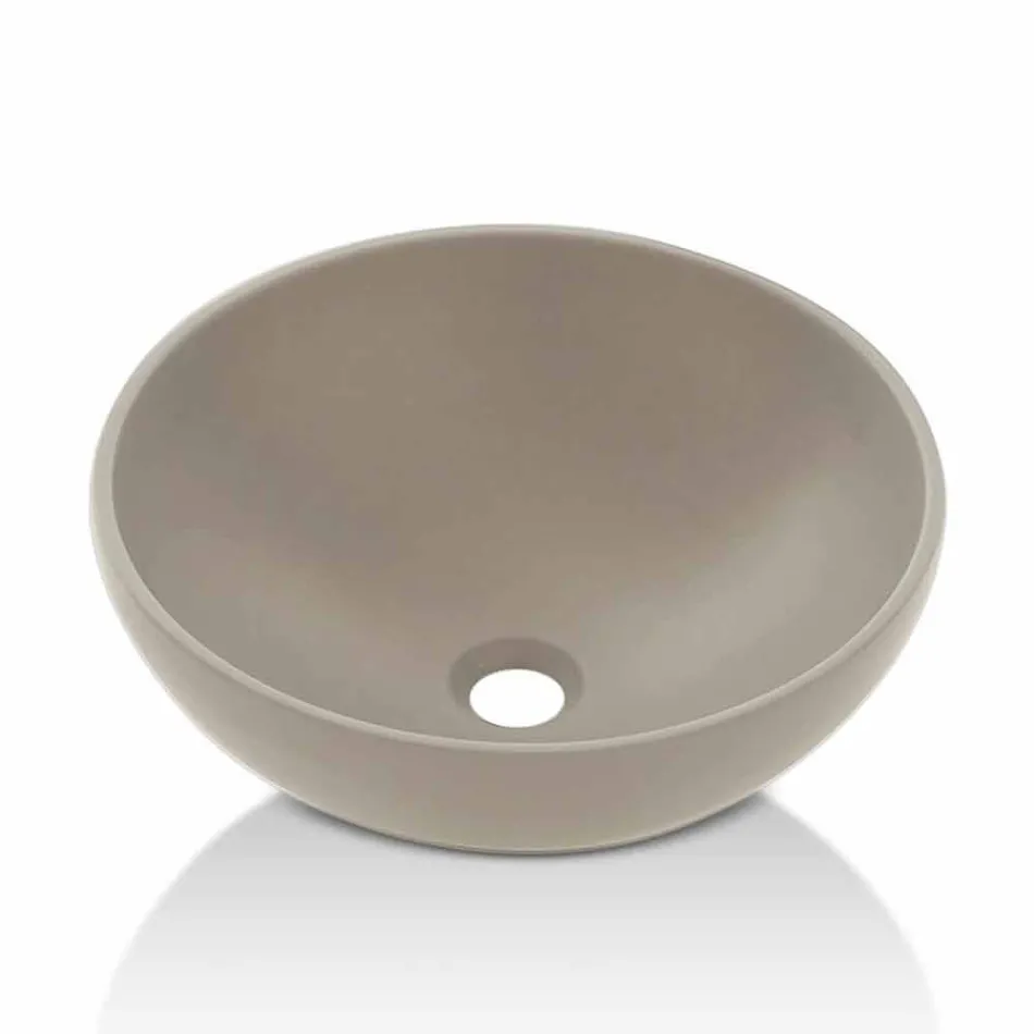 Lavatório de apoio de resina de design moderno fabricado na Itália - Cavan Viadurini