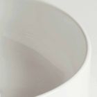 Lavatório de bancada circular moderno em cerâmica Made in Italy - Rotolino Viadurini