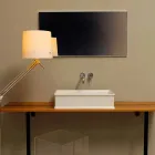 Lavatório de apoio com design de cerâmica neoclássica feito na Itália Debora Viadurini