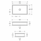 Lavatório de apoio com design de cerâmica neoclássica feito na Itália Debora Viadurini