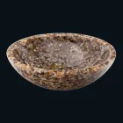 Lavatório de bancada de design em resina artificial e pedra Ofelia Viadurini