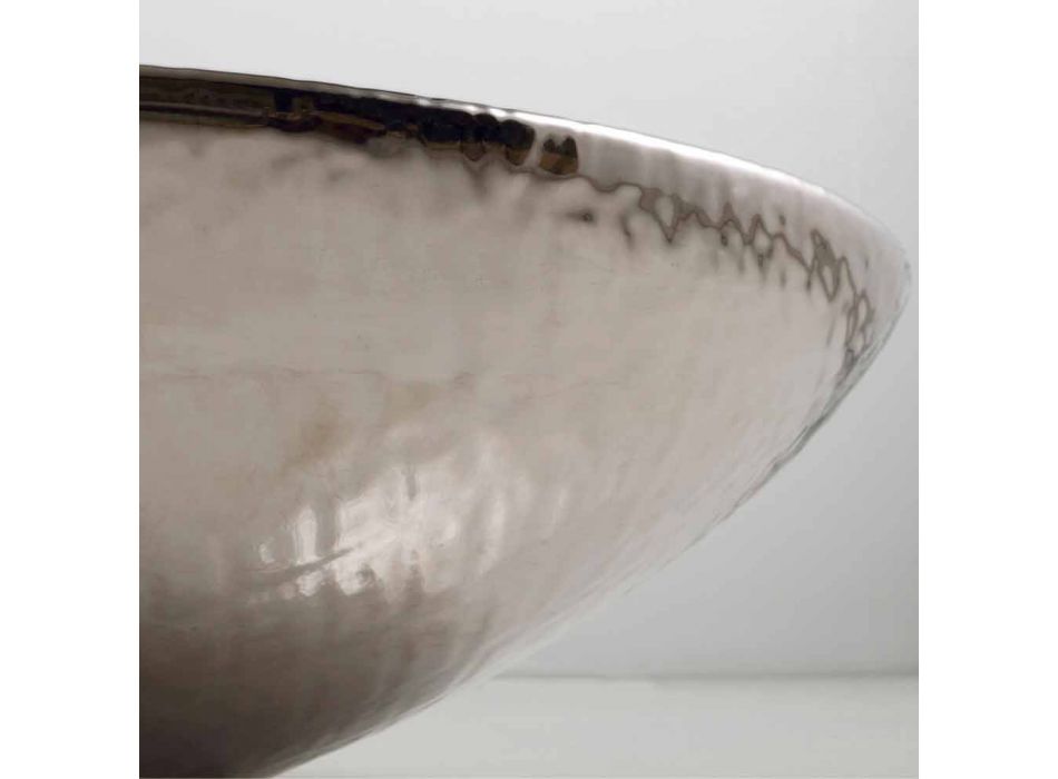 Design de cerâmica lavatório de prata feita na Itália brilhante