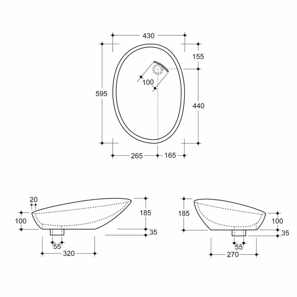 Design de cerâmica lavatório de prata feita na Itália brilhante Viadurini