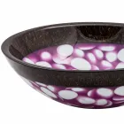 Lavatório design circular em resina artesanal, Buggiano Viadurini