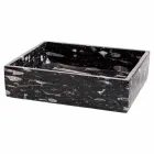 Lavatório de bancada de design em mármore Ozzy, peça única Viadurini