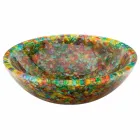 Lavatório de bancada de design em resina artificial e quartzo Nita Viadurini