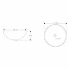 Projeto Lavatório de Bancada em Resina Transparente e Cobre - Salvatore Viadurini