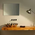 Lavatório de cerâmica design moderno feito na Itália Cubo Viadurini