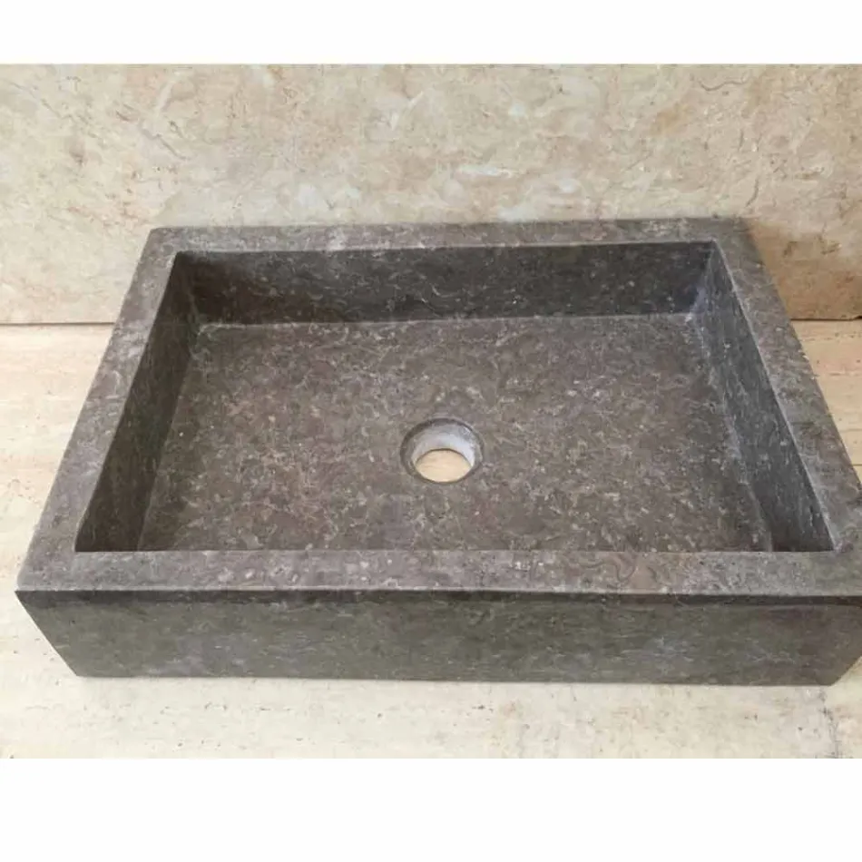 Lavatório Jeff design de uma peça em pedra natural Viadurini