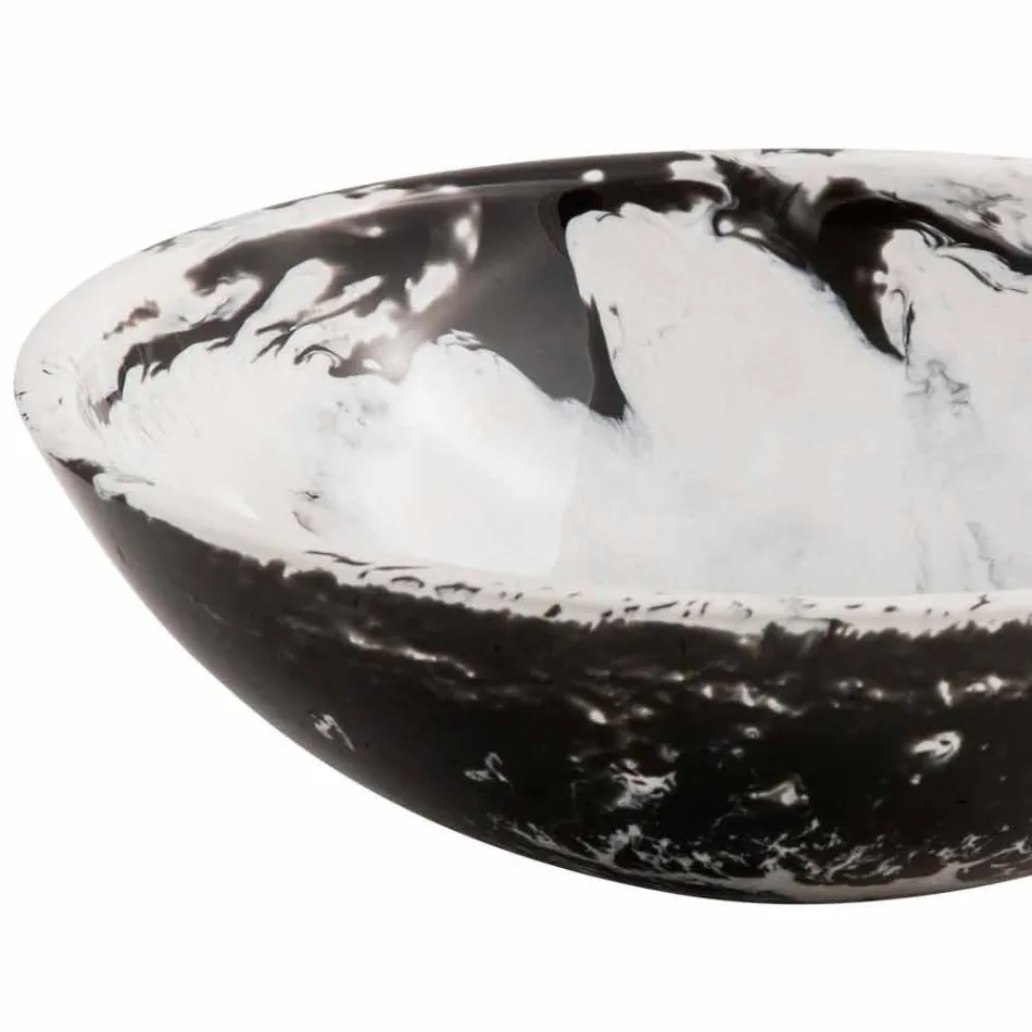 Lavatório design redondo feito de resina, Bussoleno Viadurini