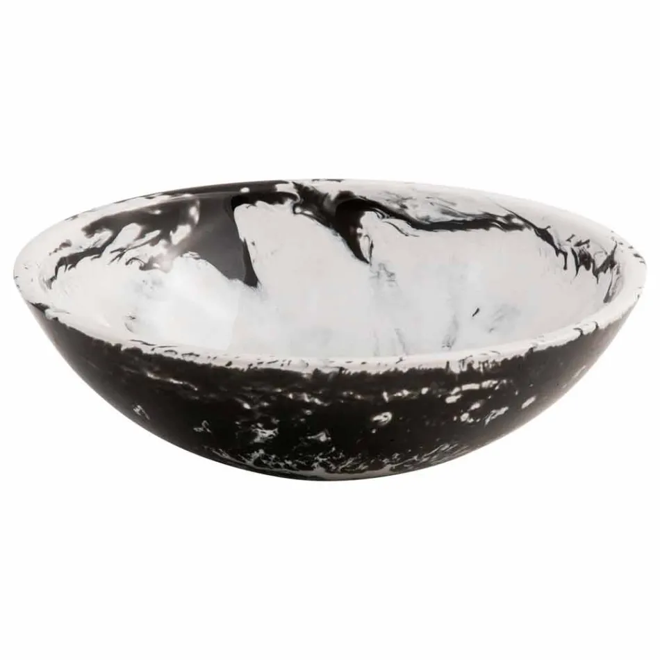 Lavatório design redondo feito de resina, Bussoleno Viadurini