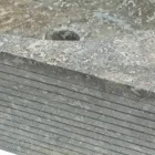 Lavatório suporte cinza pedra natural, uma peça Zor Viadurini