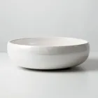 Pia de bancada em argila Raku com brilho craquelado metálico - Prisma Viadurini