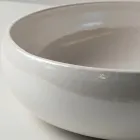 Pia de bancada em argila Raku com brilho craquelado metálico - Prisma Viadurini