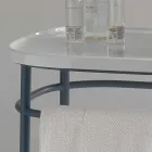 Lavatório em base de metal cerâmica completa Marta Viadurini