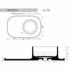 Pia de cerâmica com design moderno Marta Viadurini