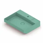 Lavatório de cerâmica de bancada feito na Itália, Viviano Viadurini