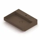 Lavatório de cerâmica de bancada feito na Itália, Viviano Viadurini