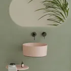 Lavatório de bancada de cerâmica de diversos acabamentos fabricado na Itália - Bolas Viadurini