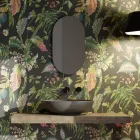 Lavatório de apoio em cerâmica brilhante ou fosca Made in Italy - Ferry Viadurini