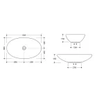 Lavatório de apoio em cerâmica brilhante ou fosca Made in Italy - Ferry Viadurini