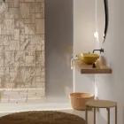 Lavatório de apoio em cerâmica brilhante ou fosca Made in Italy - Ferry Viadurini