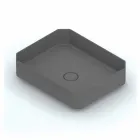 Lavatório de cerâmica moderna bancada feita na Itália, Zulimo Viadurini