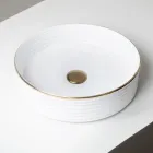 Pia de bancada em porcelanato com borda esmaltada - Vibração Viadurini