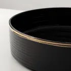 Pia de bancada em porcelanato com borda esmaltada - Vibração Viadurini