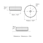 Pia de bancada em porcelanato com borda esmaltada - Vibração Viadurini