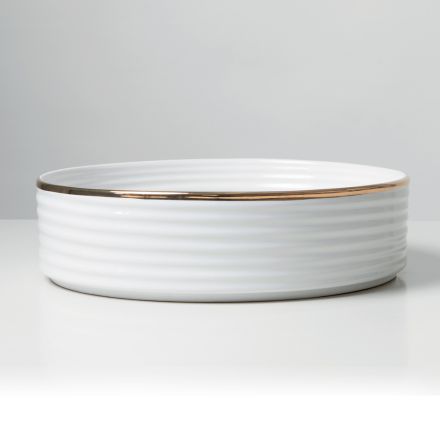 Pia de bancada em porcelanato com borda esmaltada - Vibração Viadurini