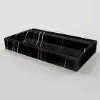 Pia de bancada em porcelanato com efeito mármore, fabricada na Itália - Cervia Viadurini