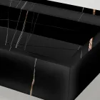 Pia de bancada em porcelanato com efeito mármore, fabricada na Itália - Cervia Viadurini