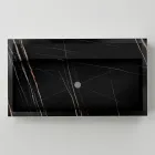 Pia de bancada em porcelanato com efeito mármore, fabricada na Itália - Cervia Viadurini