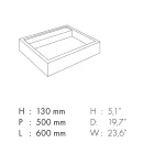 Lavatório de apoio em grés porcelanato efeito mármore Made in Italy - Cervia Viadurini