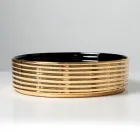 Lavatório de bancada em porcelanato ondulado, fabricado na Itália - Vibrazione Viadurini