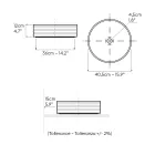 Lavatório de bancada em porcelanato ondulado, fabricado na Itália - Vibrazione Viadurini