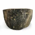 Lavatório de bancada em pedra natural do rio Agra Viadurini