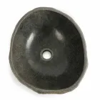 Lavatório de bancada em pedra natural do rio Agra Viadurini