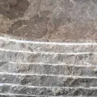 Lavatório de bancada de pedra cinza Ivy, peça única Viadurini