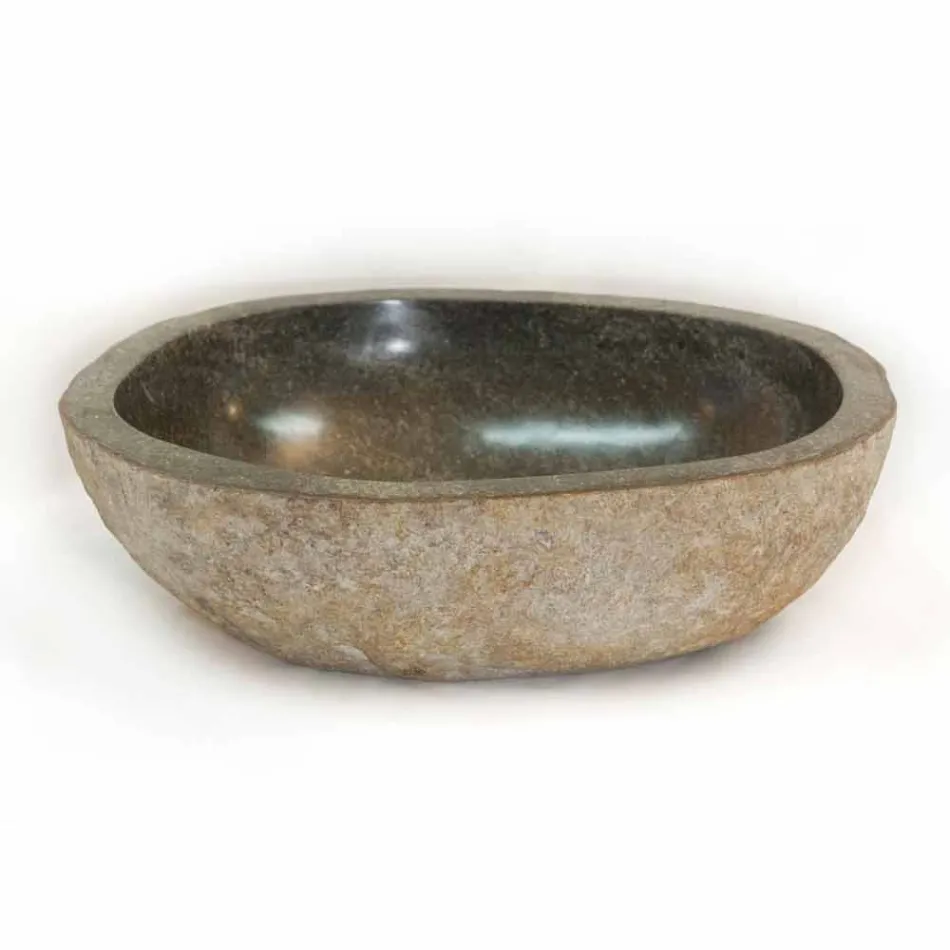 Lavatório de pedra natural Kai, uma peça Viadurini