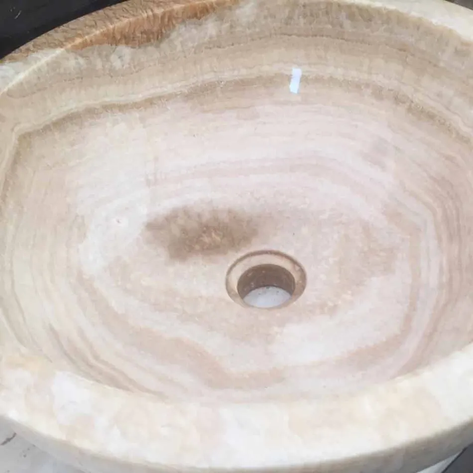 lavatório em pedra natural, uma peça, Ana Viadurini