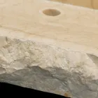 Lavatório Suporte de pedra natural Sam White, uma peça Viadurini