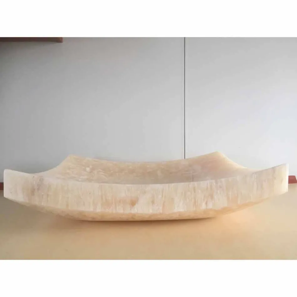 Lavatório de pedra natural Onyx Amor, peça única Viadurini