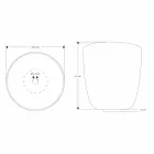 Lavatório de bancada em resina e pós minerais em forma de balde - Balde Viadurini