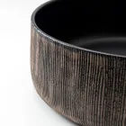 Lavatório de bancada Balance, em terra vermelha natural, com acabamento manual. Viadurini