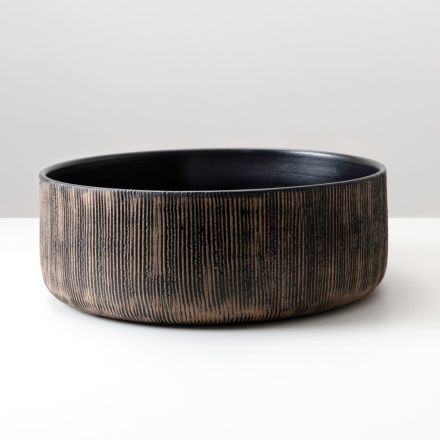 Lavatório de bancada Balance, em terra vermelha natural, com acabamento manual. Viadurini