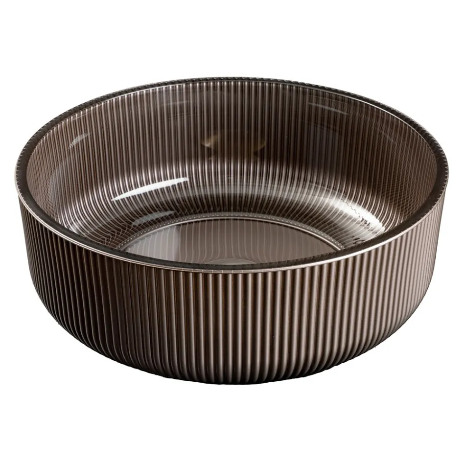 Pia de bancada em vidro veneziano revestido com resina e pintado - Excelsior Viadurini