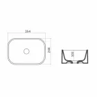 L35 cm Made in Italy Lavatório de apoio de cerâmica Leivi Viadurini