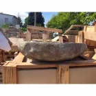 Lavatório de Bancada Feito à Mão em Pedra do Rio - Aurea Viadurini